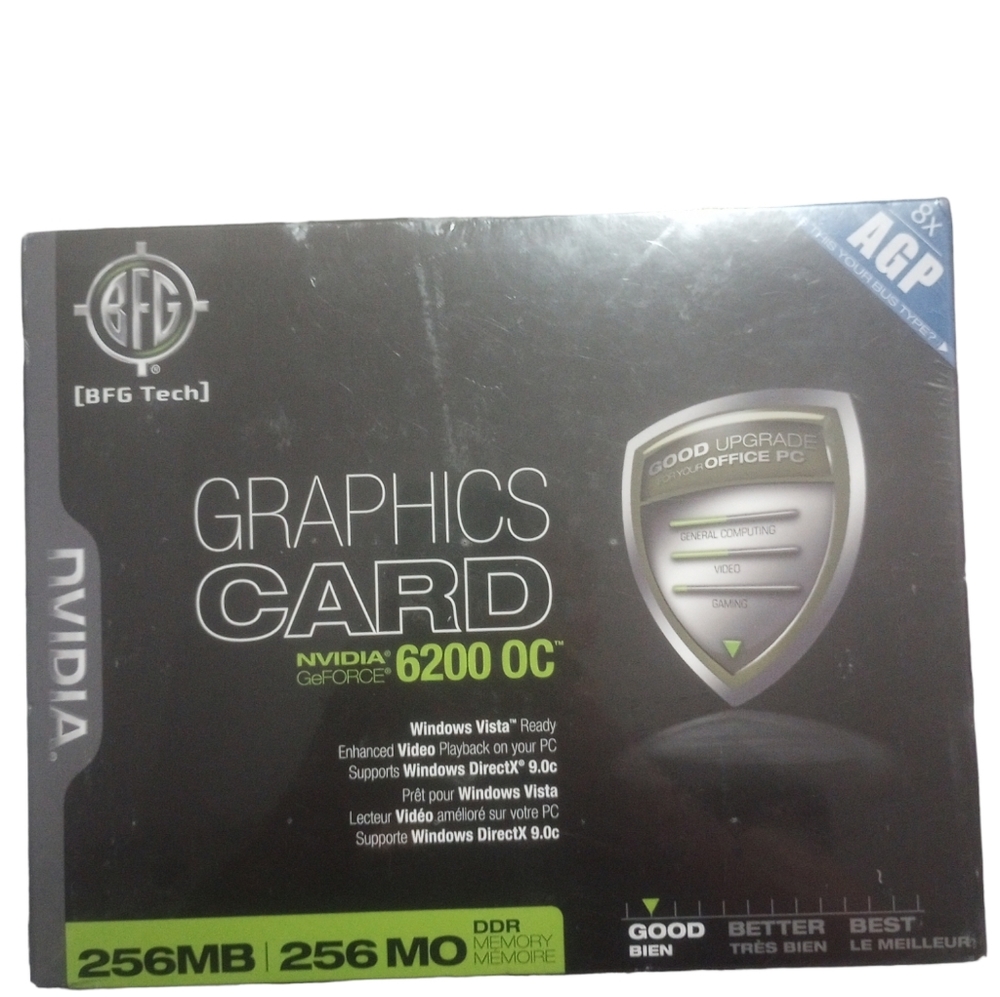 *NEW UNOPENED* BFG Tech NVIDIA GeFORCE 6200 OC GRAPHICS CARD